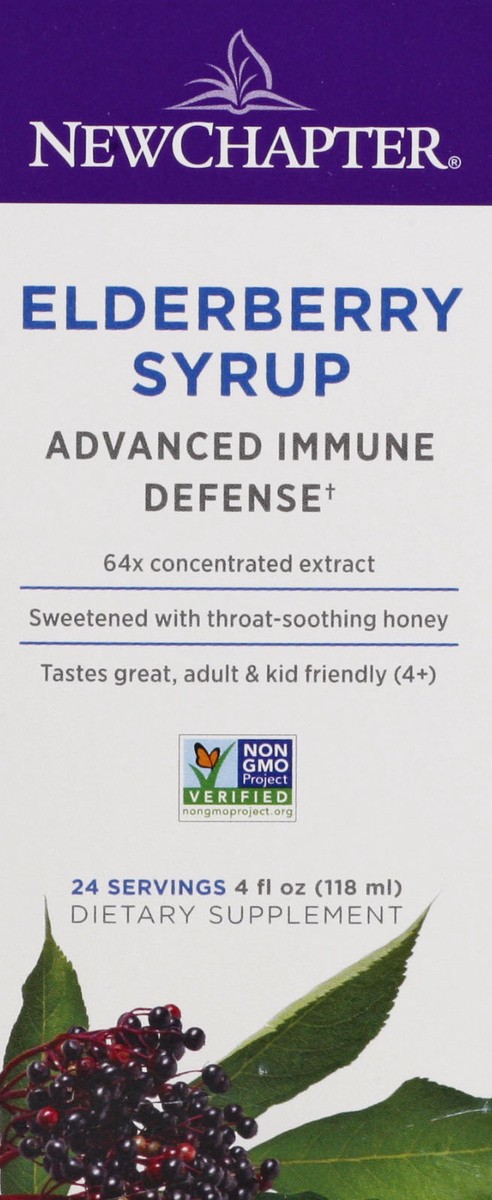 slide 4 of 9, New Chapter Elderberry Syrup 4 oz, 4 oz