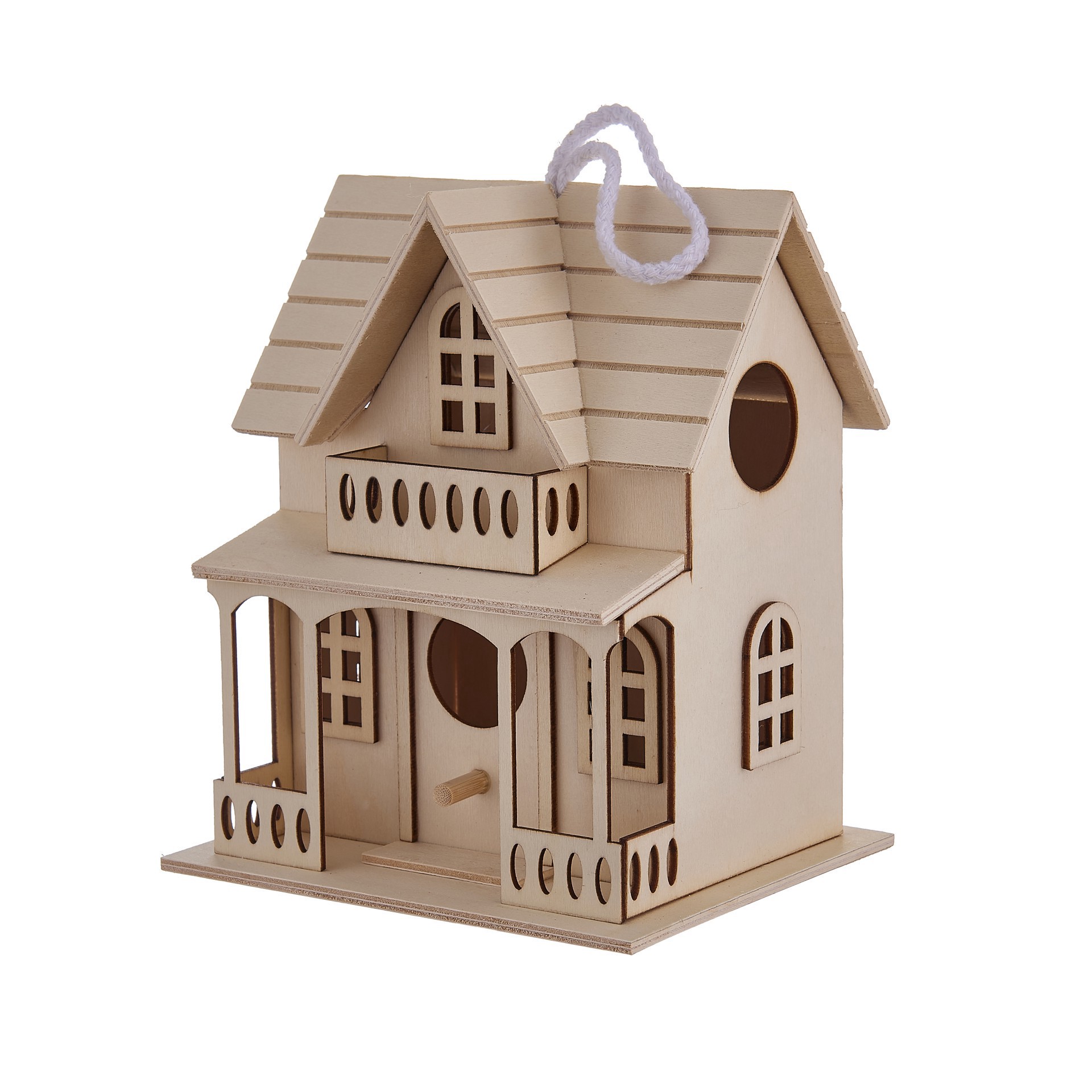 slide 3 of 3, Wood Mini Birdhouse By Make Market, 5.9 in x 5 in x 7.09 in