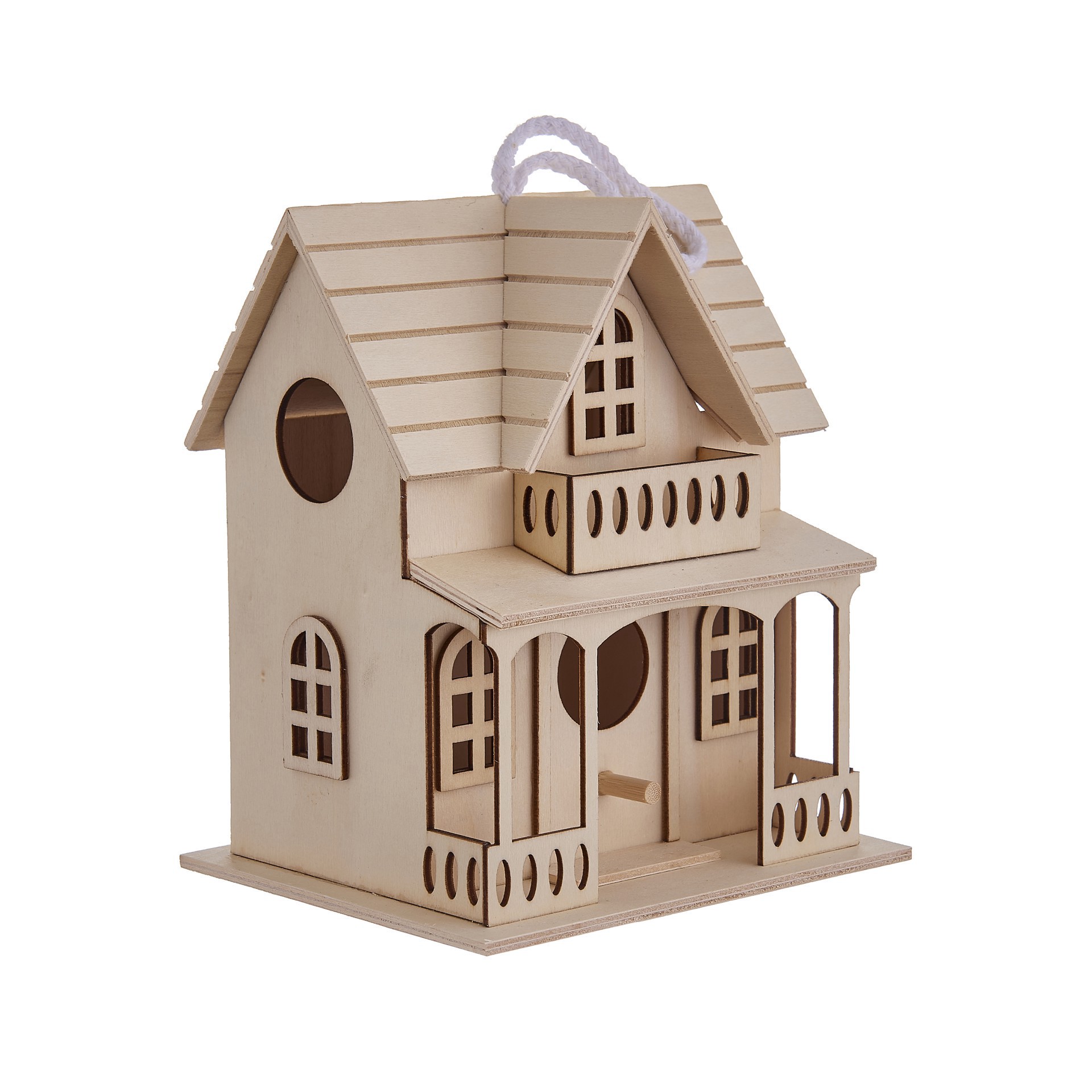 slide 2 of 3, Wood Mini Birdhouse By Make Market, 5.9 in x 5 in x 7.09 in
