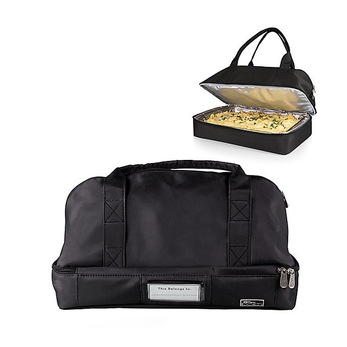 slide 2 of 5, Picnic Time Potluck Casserole Tote - Black, 1 ct