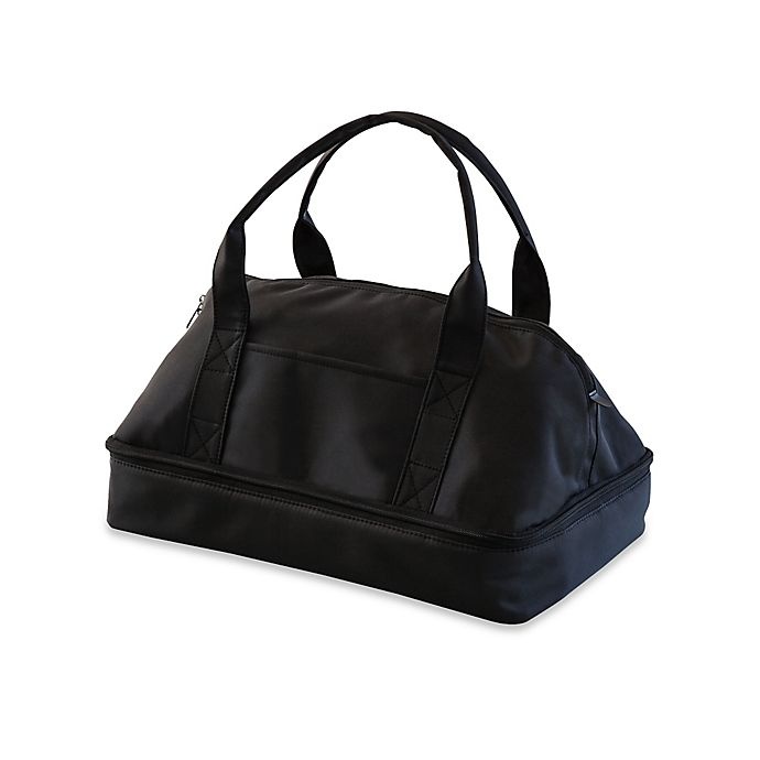 slide 1 of 5, Picnic Time Potluck Casserole Tote - Black, 1 ct