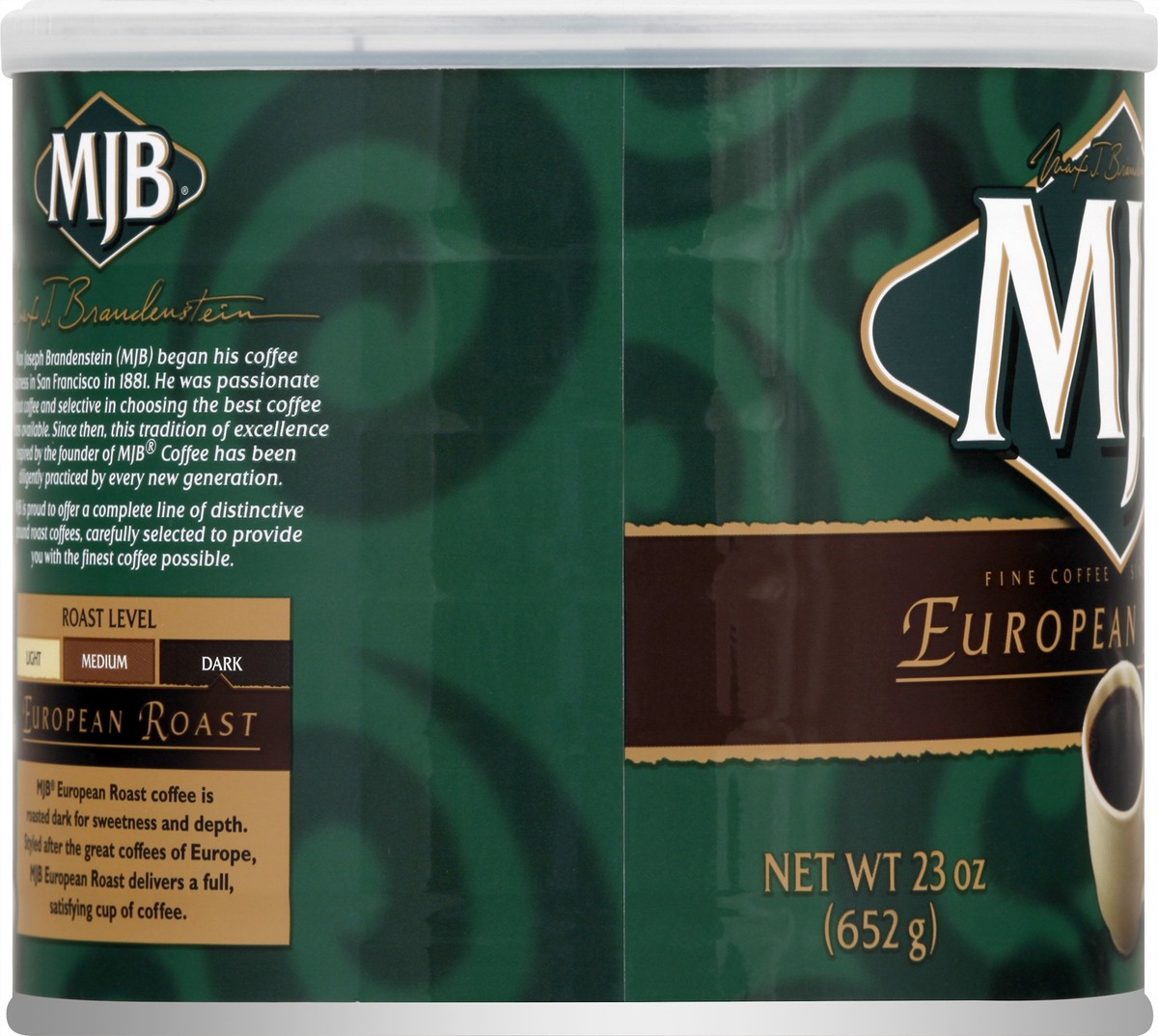 slide 3 of 11, MJB Dark European Roast European Roast Coffee 23 oz, 23 oz