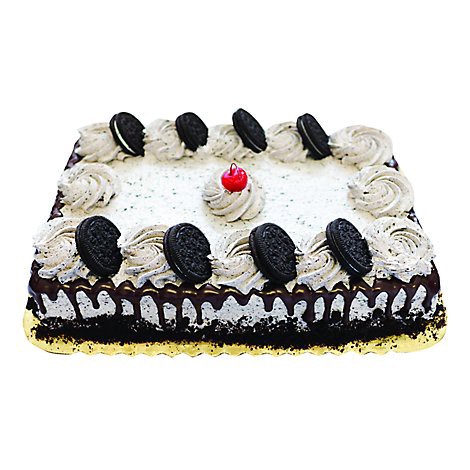 slide 1 of 1, Bakery Cake 1/4 Sheet Cookies & Creme - Each, 1 ct