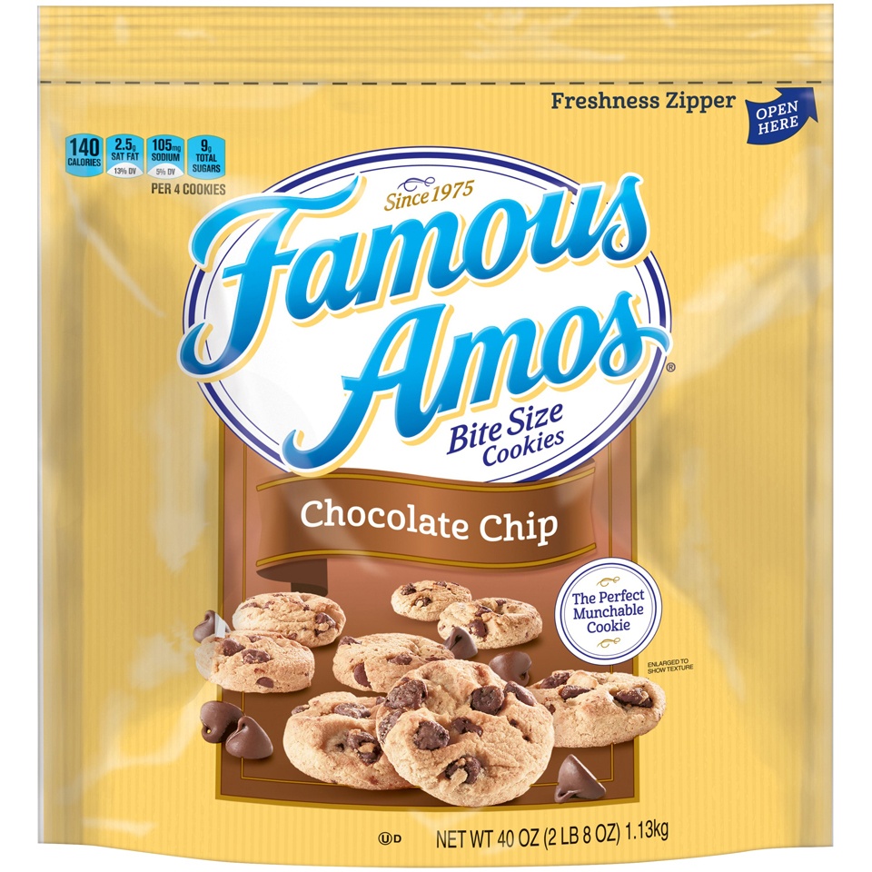 slide 1 of 4, Famous Amos Chocolate Chip Cookies, 40 oz