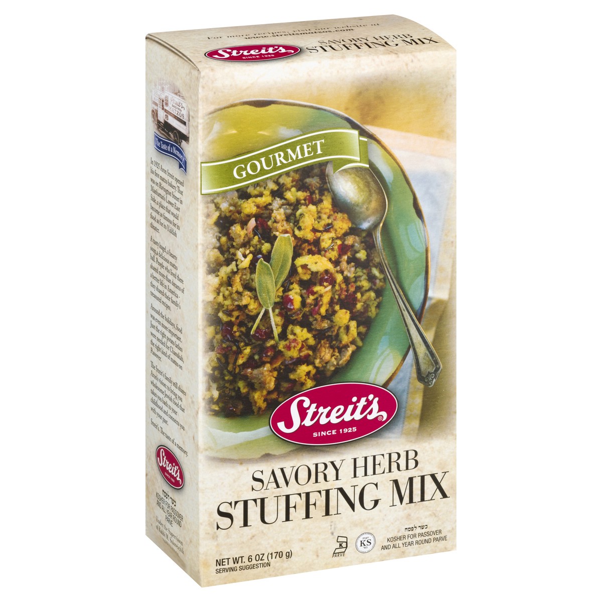 slide 2 of 9, Streit's Gourmet Savory Herb Stuffing Mix 6 oz, 6 oz