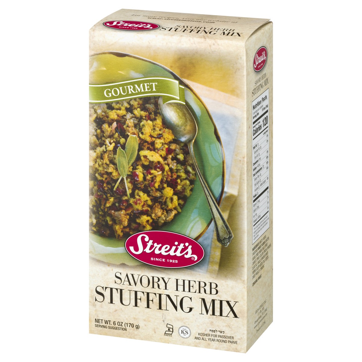 slide 3 of 9, Streit's Gourmet Savory Herb Stuffing Mix 6 oz, 6 oz