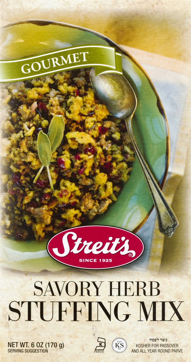 slide 6 of 9, Streit's Gourmet Savory Herb Stuffing Mix 6 oz, 6 oz