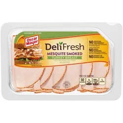 Oscar Mayer Deli Fresh Mesquite Smoked Turkey Breast Sliced Lunch Meat - 8oz