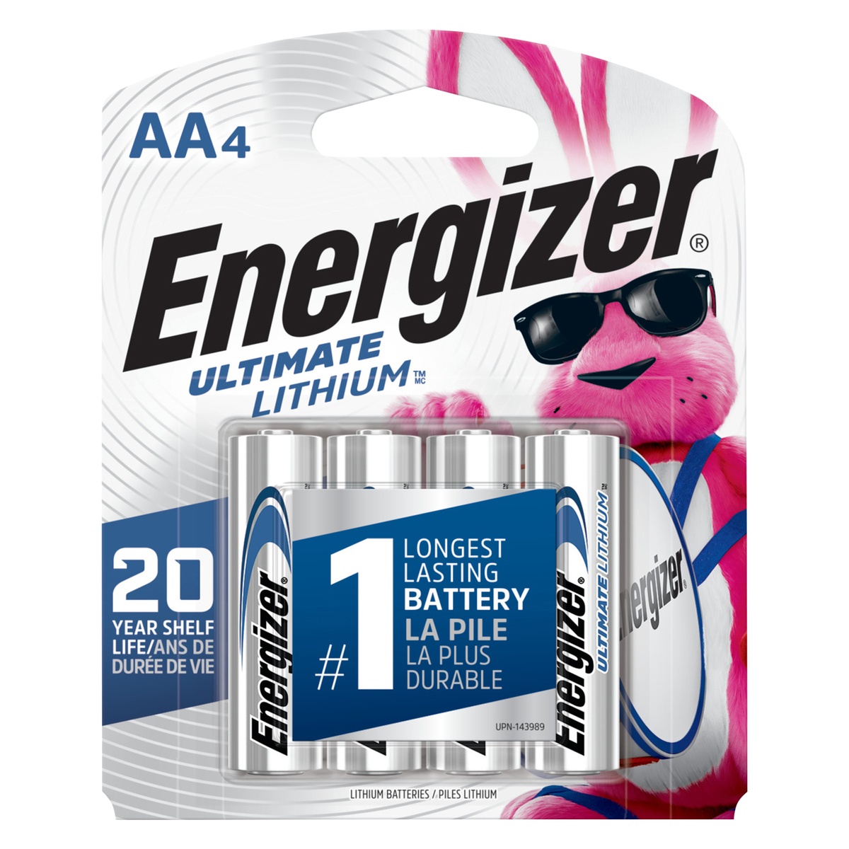 slide 1 of 4, Energizer Ultimate Lithium AA Batteries, 4 ct
