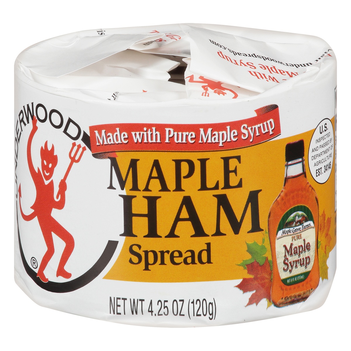 slide 1 of 6, Underwood Maple Ham Spread, 4.25 oz