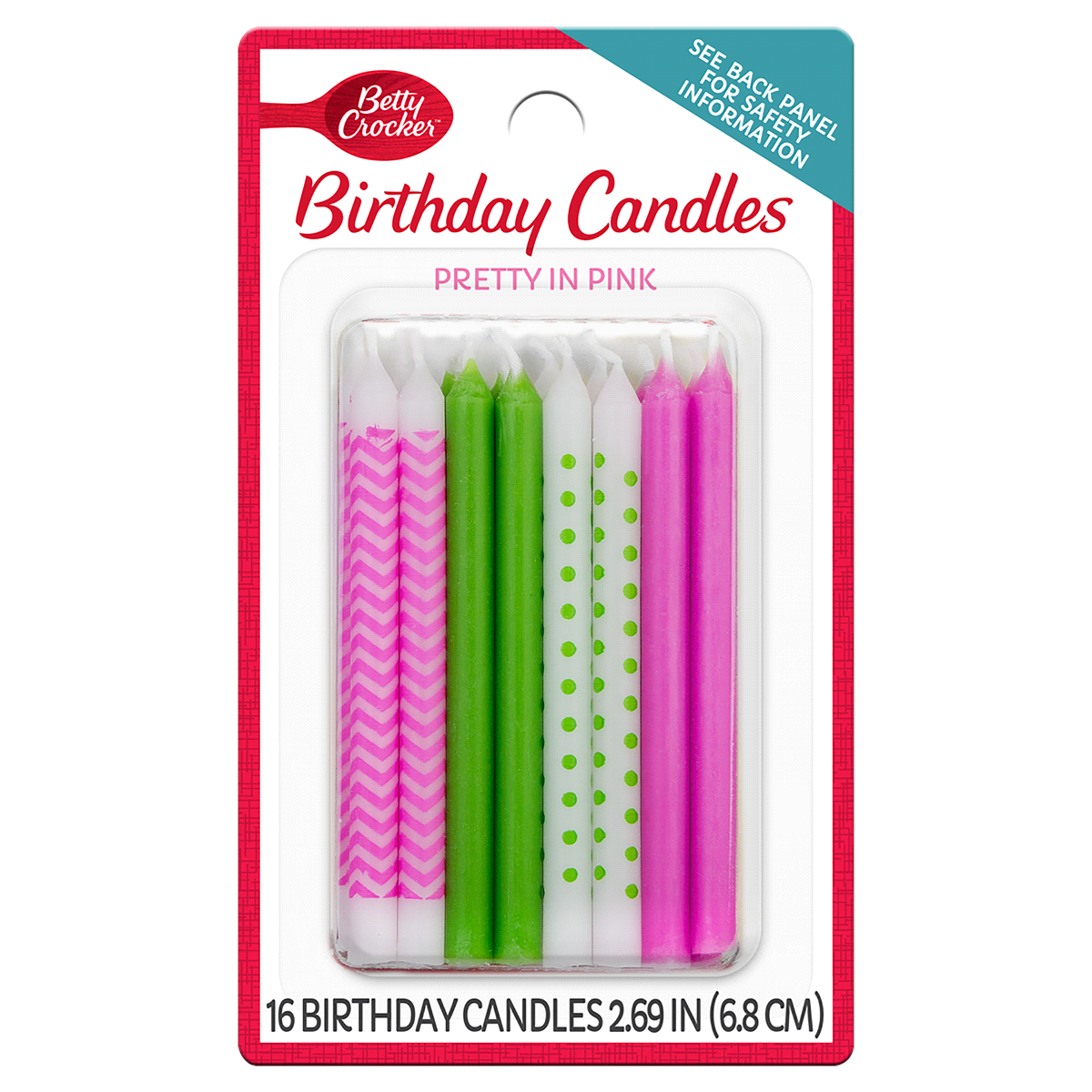 slide 1 of 2, Betty Crocker Pretty In Pink Candles, 16 ct