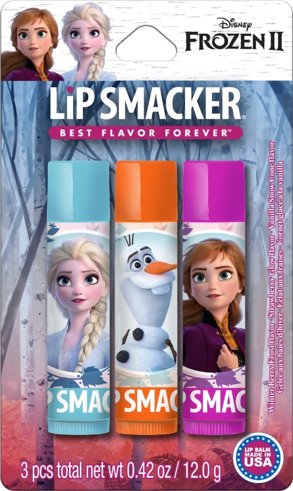 slide 1 of 1, Lip Smacker Frozen Ii Lip Balm Trio, 3 ct