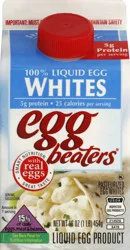 EGG BEATERS 100% Egg Whites, All-Natural Egg Whites, 16 oz.