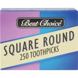 Best Choice Square Round Toothpicks