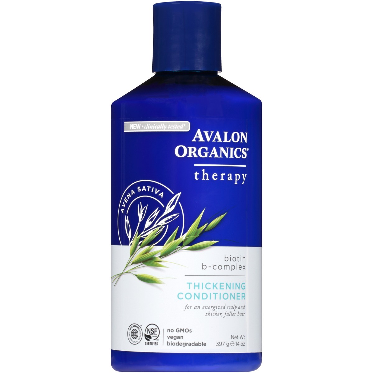 slide 3 of 11, Avalon Organics Thickening Biotin B-complex Conditioner, 14 oz