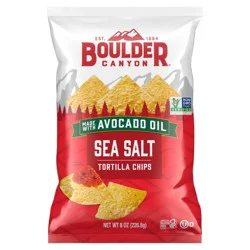 Boulder Canyon Sea Salt Tortilla Chips 8 oz