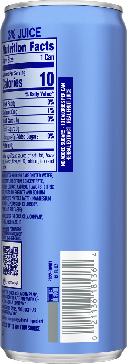 slide 5 of 6, Topo Chico Sabores Blueberry With Hibiscus Extract Can- 12 fl oz, 8 ct; 12 oz