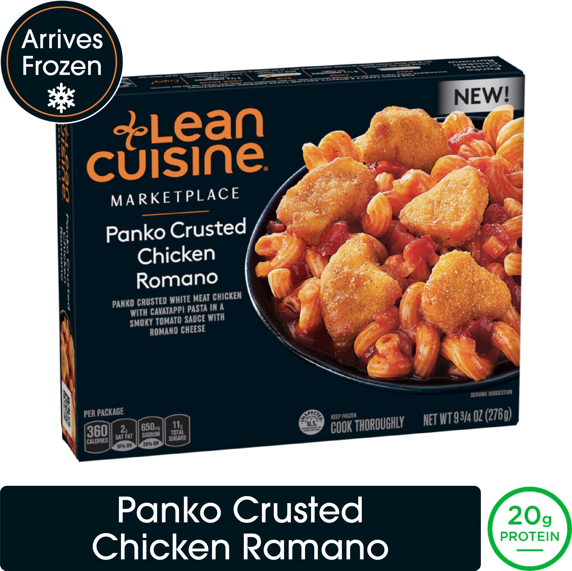 slide 1 of 8, Lean Cuisine Panko Crusted Chicken Romano, 9.73 oz