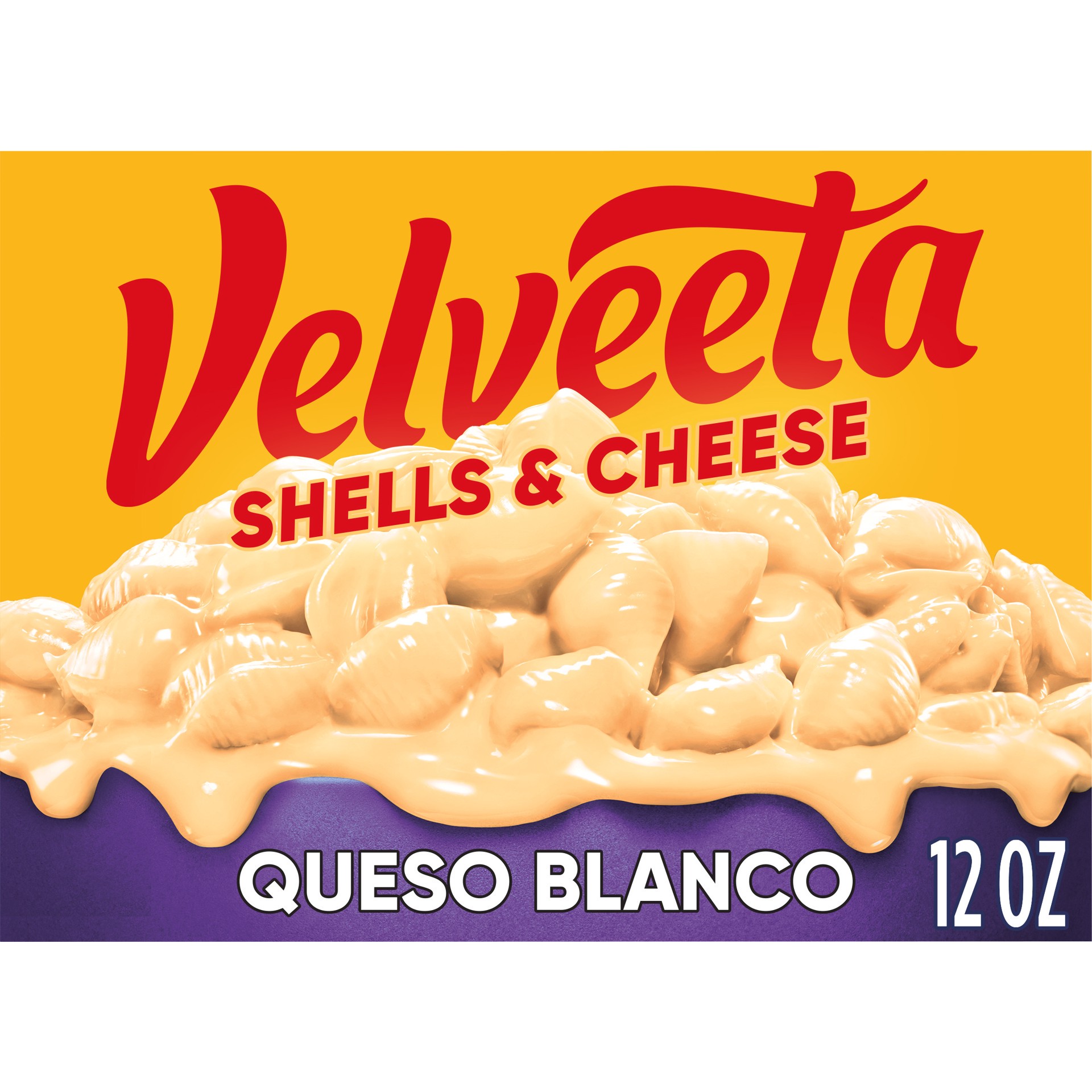 slide 1 of 9, Velveeta Shells & Cheese Queso Blanco Shell Pasta & Cheese Sauce, 12 oz Box, 12 oz