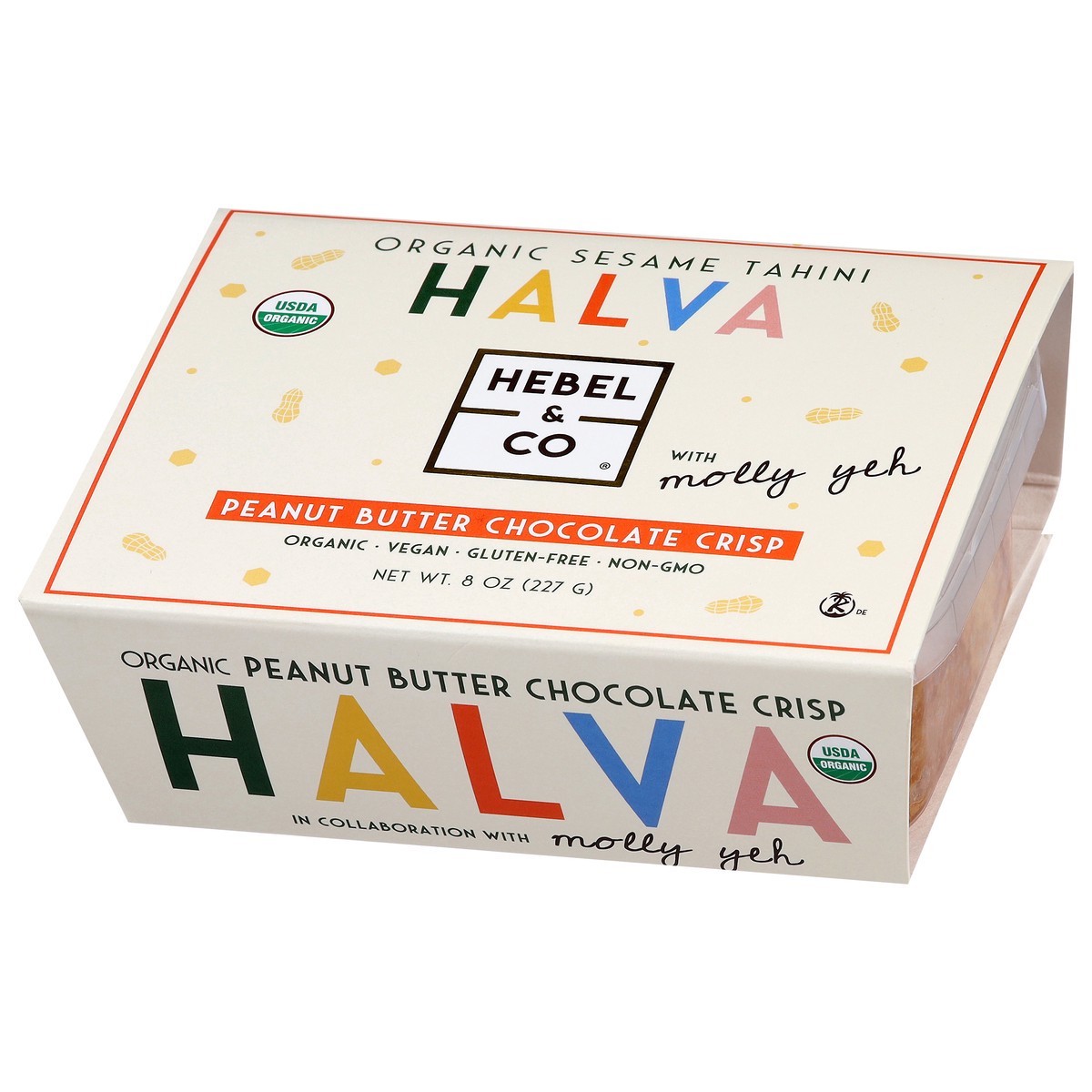 slide 3 of 4, Hebel & Co Organic Sesame Tahini Peanut Butter Chocolate Crisp Halva 8 oz, 8 oz