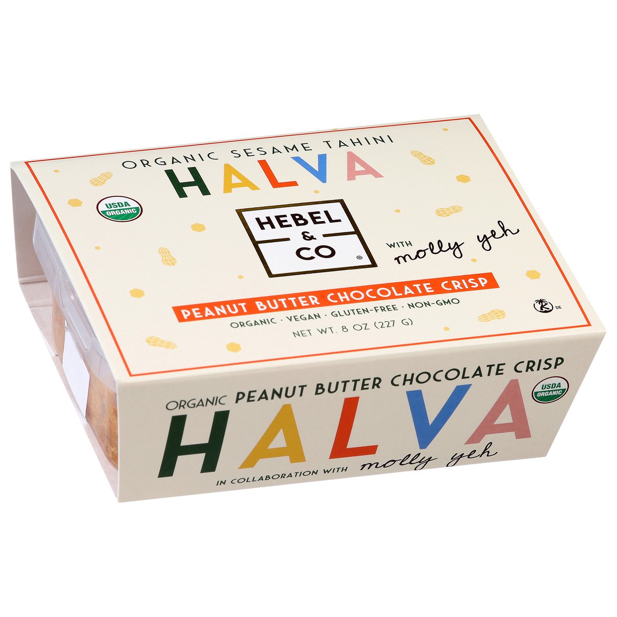 slide 4 of 4, Hebel & Co Organic Sesame Tahini Peanut Butter Chocolate Crisp Halva 8 oz, 8 oz
