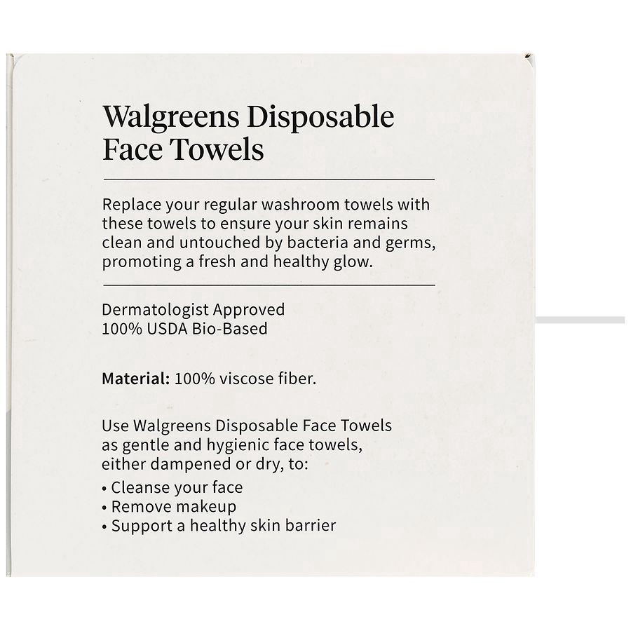 slide 2 of 5, Walgreens Disposable Face Towels, 50 ct