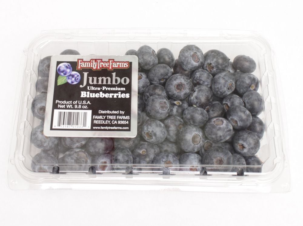 slide 1 of 1, Family Tree Farms Jumbo Ultra-Premium Blueberries, 9.8 oz