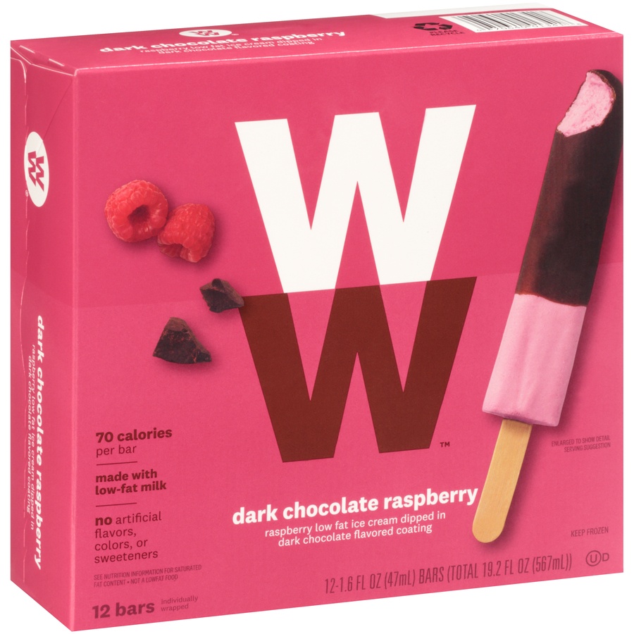 Weight Watchers Dark Chocolate Raspberry Ice Cream Bars Fl Oz Box Fl Oz Shipt
