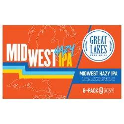 Great Lakes Brewing Co. Great Lakes Midwest Hazy IPA 6 - 12oz Cans