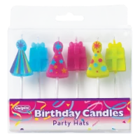 Culpitt Party Hat & Present Shapes Cake Candles