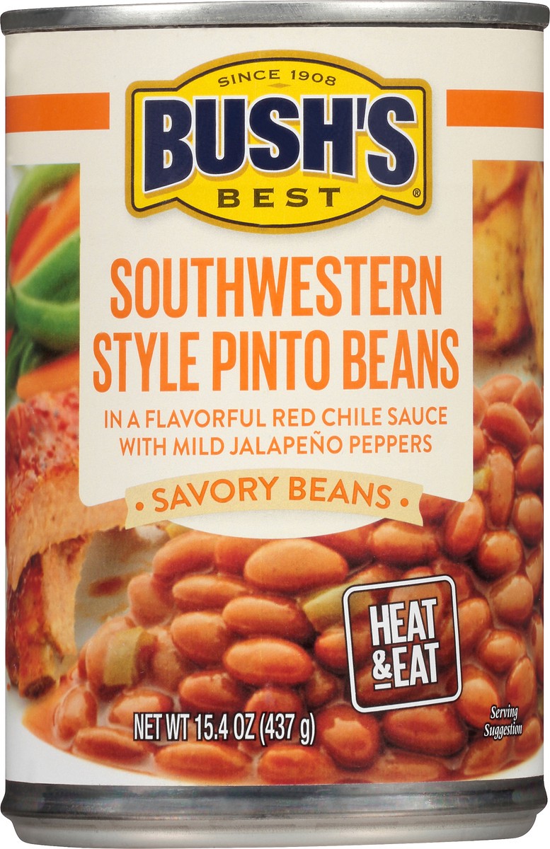 slide 7 of 8, Bush's Best Southwestern Style Pinto Beans, 15.4 oz