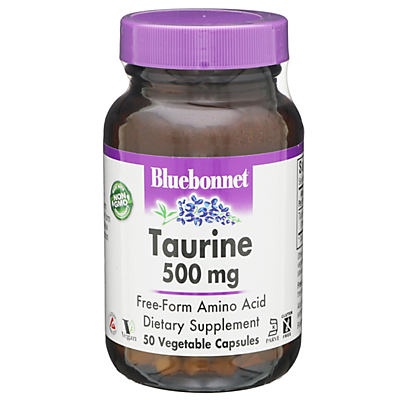 slide 1 of 1, Bluebonnet Nutrition Taurine 500 mg, 50 ct