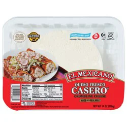El Mexicano Queso Fresco Casero Crumbling Cheese 14 oz