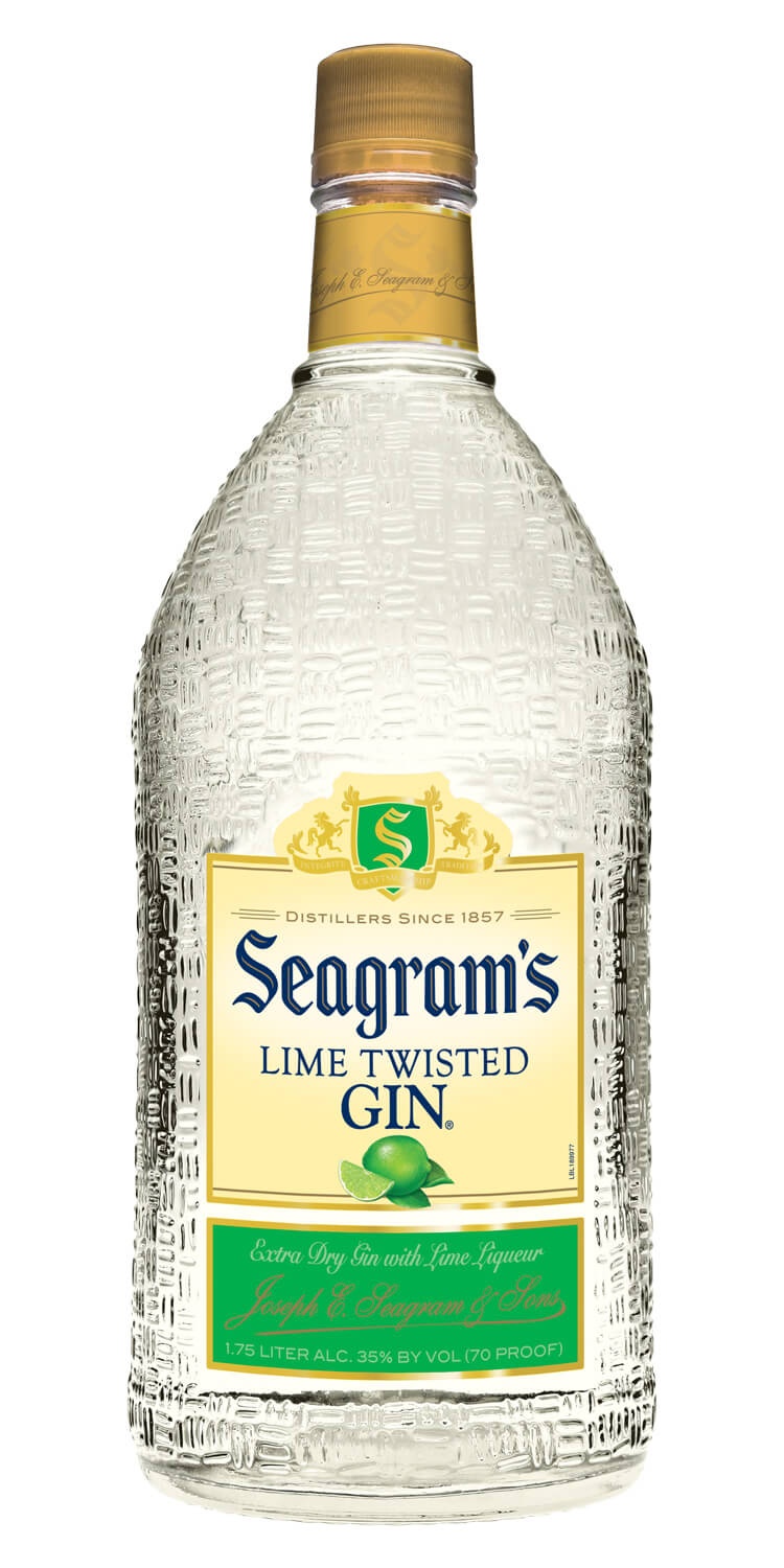 slide 1 of 1, Seagram's Lime Twisted Gin, 1.75 liter