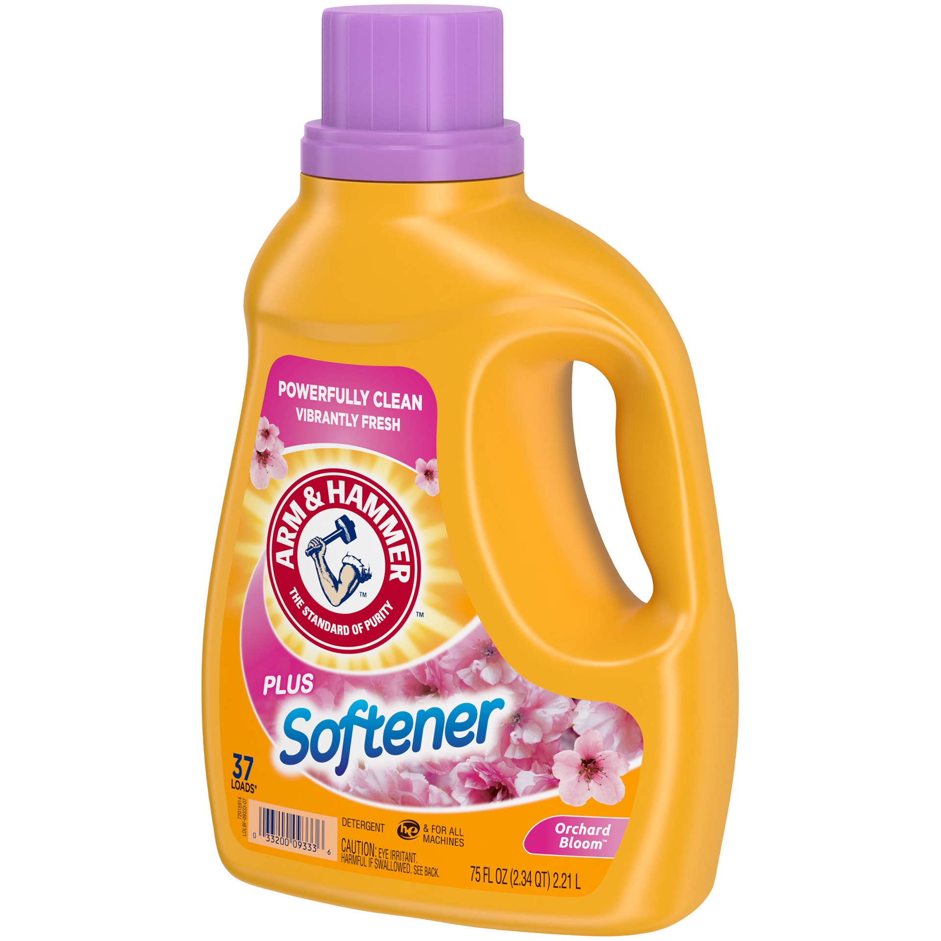 slide 2 of 5, ARM & HAMMER Orchard Bloom Laundry Detergent + Softener, 75 fl oz