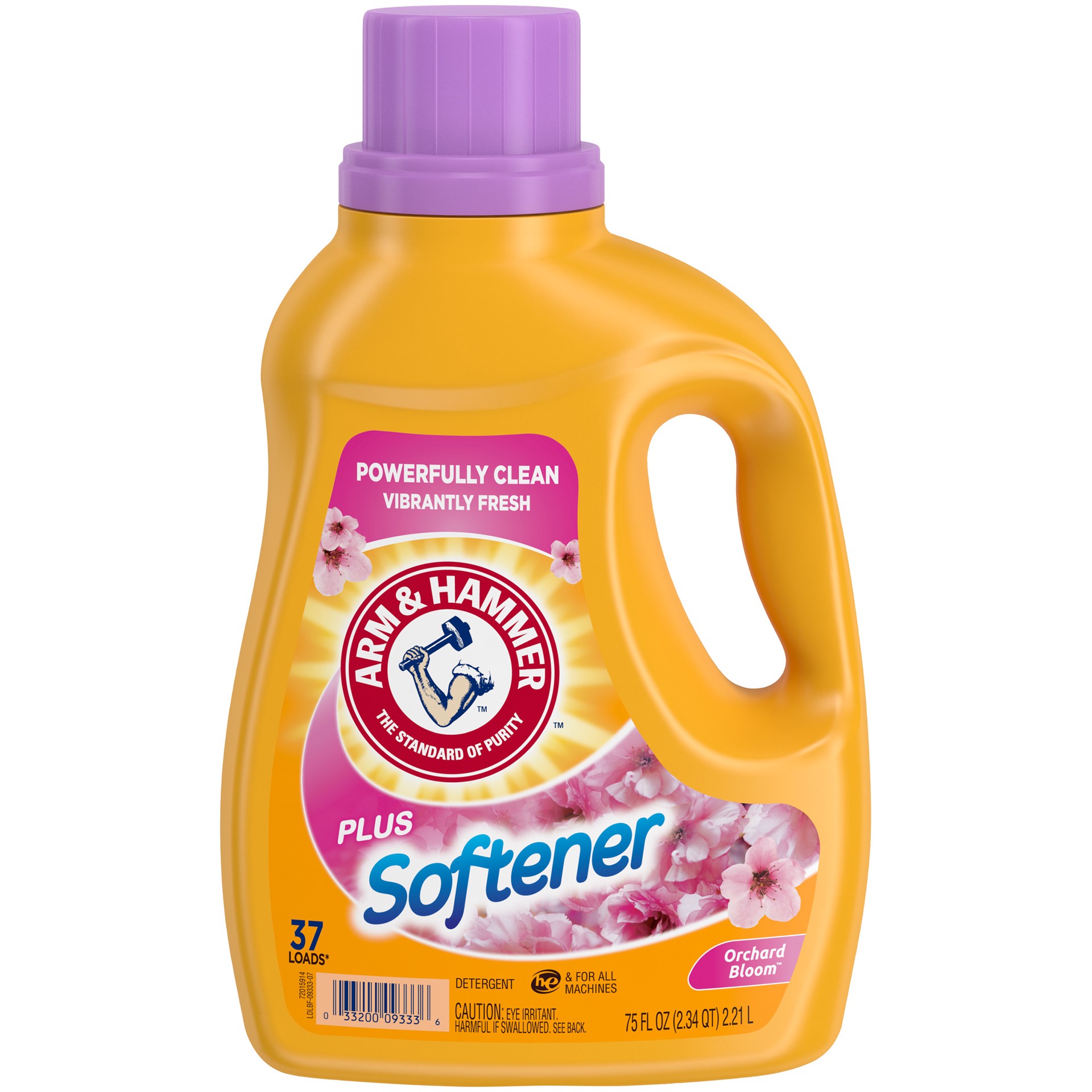 slide 1 of 5, ARM & HAMMER Orchard Bloom Laundry Detergent + Softener, 75 fl oz