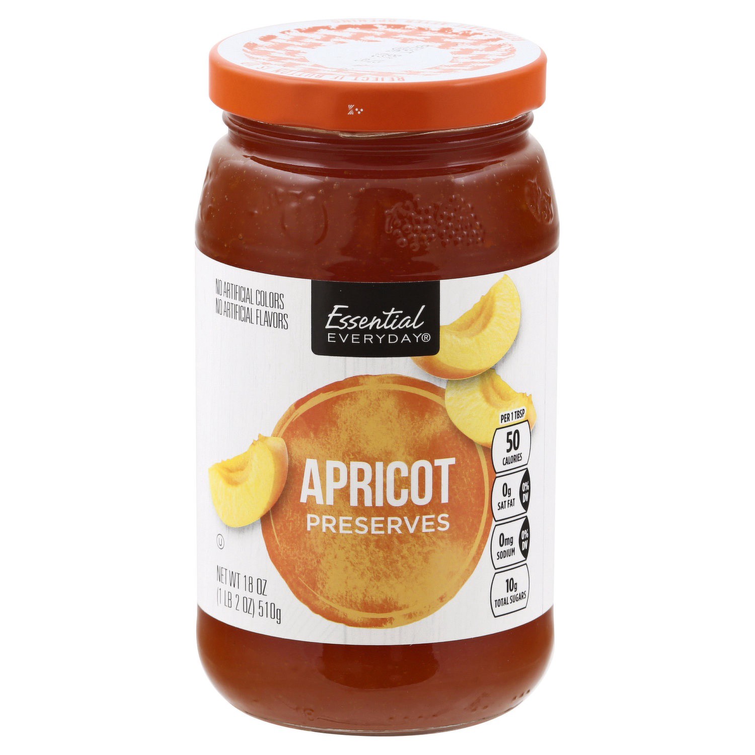 slide 1 of 1, Essential Everyday Apricot Preserves, 18 oz