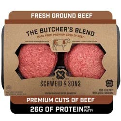 Schweid & Sons Butcher's Blend Fresh Ground Beef Burgers