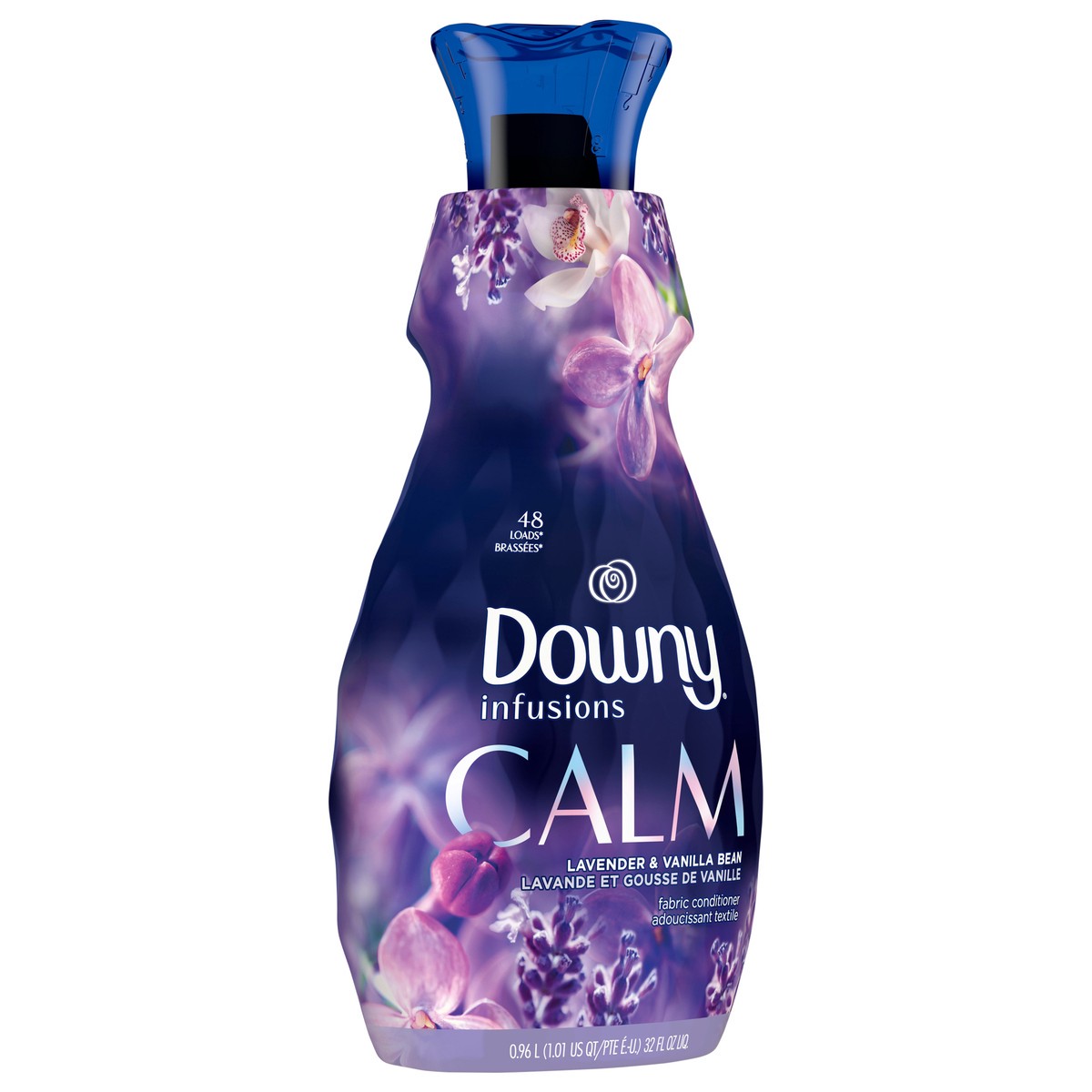 slide 2 of 5, Downy Infusions Liquid Fabric Softener, Calm, Lavender & Vanilla Bean, 32 fl oz, 32 fl oz