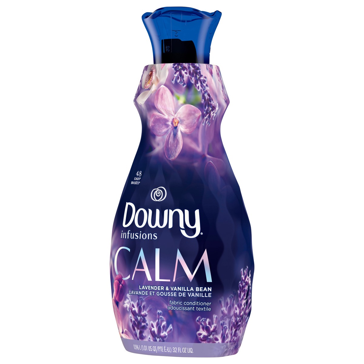 slide 3 of 5, Downy Infusions Liquid Fabric Softener, Calm, Lavender & Vanilla Bean, 32 fl oz, 32 fl oz