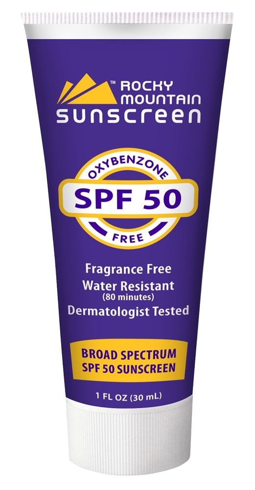 slide 1 of 1, Rocky Mountain Fragrance Free Water Resistant Sunscreen SPF 50, 1 fl oz