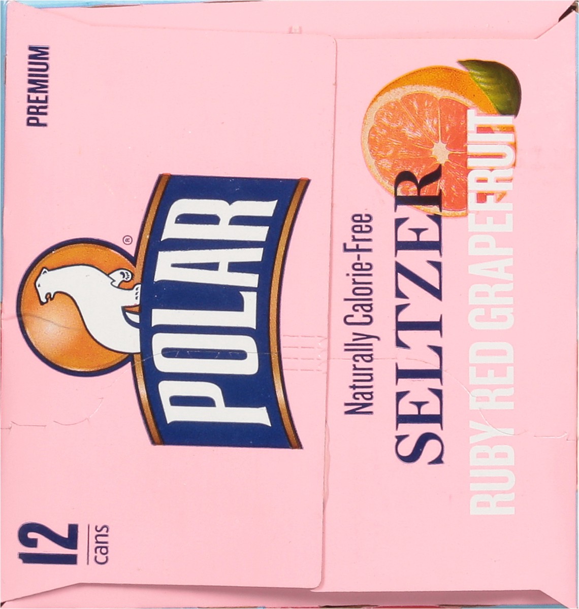 slide 10 of 14, Polar Premium Ruby Red Grapefruit Seltzer 12 Cans - 12 ct, 12 ct