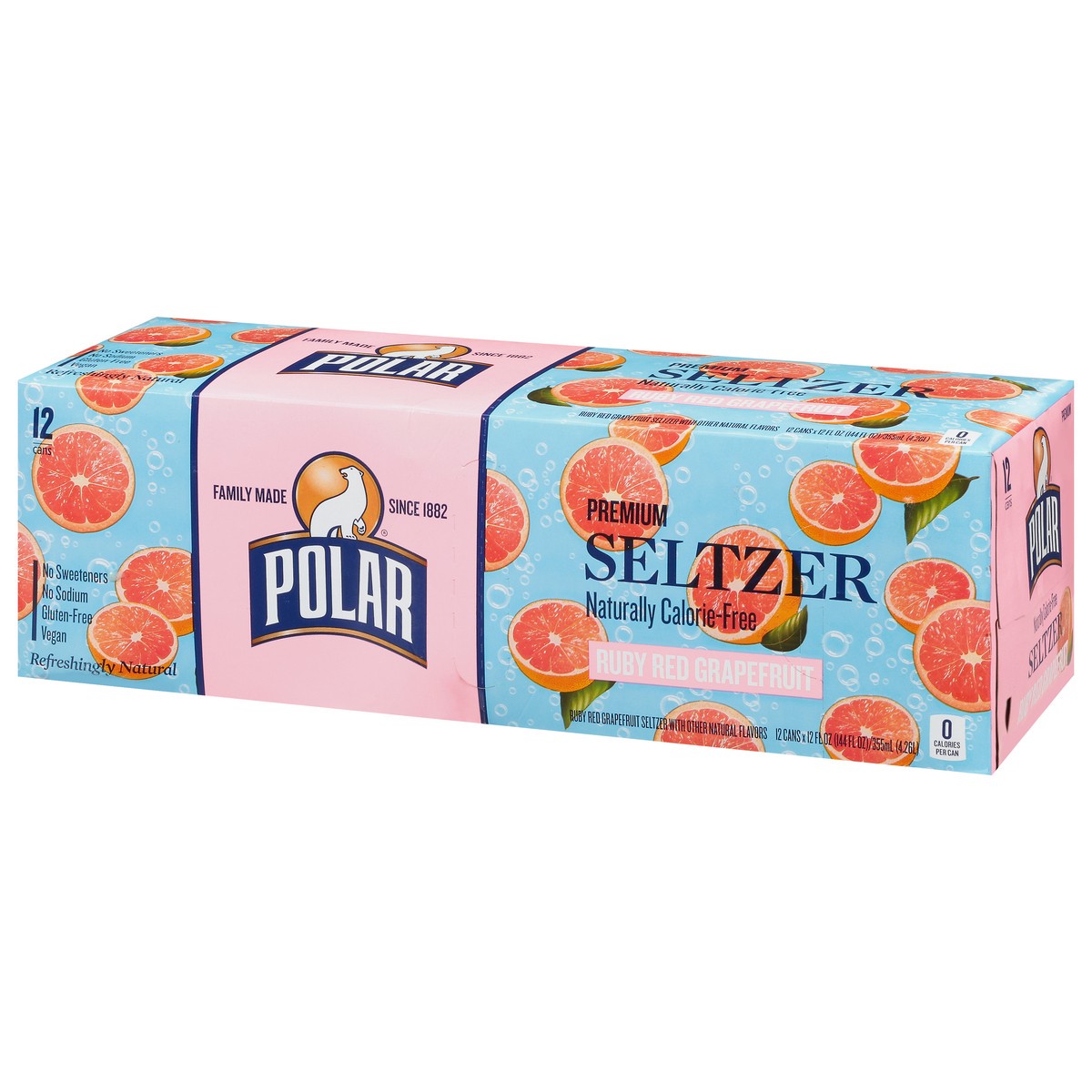 slide 4 of 14, Polar Premium Ruby Red Grapefruit Seltzer 12 Cans - 12 ct, 12 ct