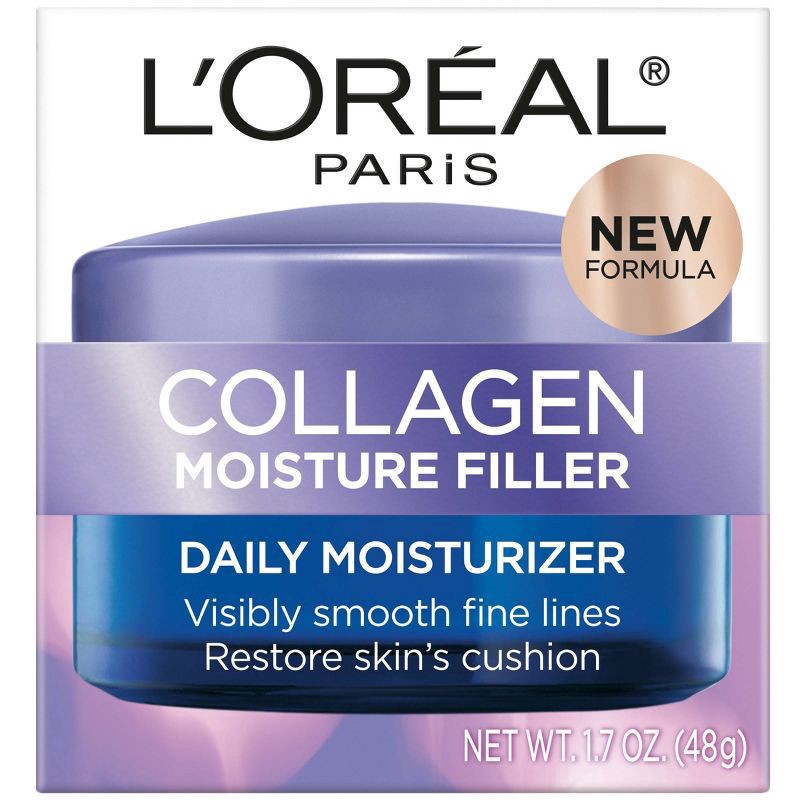 slide 4 of 8, L'Oréal Collagen Moisture Filler Daily Moisturizer 1.7 oz, 1.7 oz
