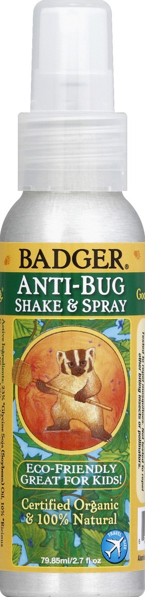 slide 2 of 2, Badger Anti-bug Shake & Spray Travel Size, 2.7 oz