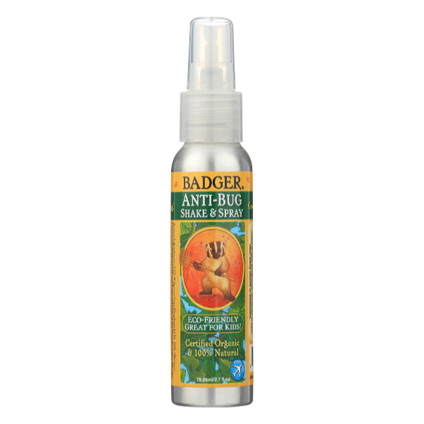 slide 1 of 2, Badger Anti-bug Shake & Spray Travel Size, 2.7 oz