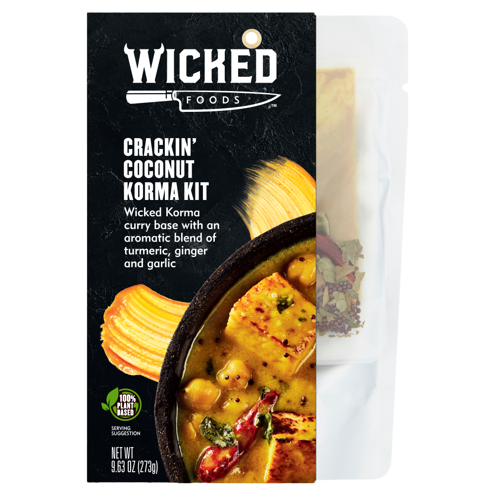 slide 1 of 1, Wicked Kitchen Foods Crackin' Coconut Korma Kit, 9.63 oz