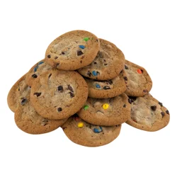 Giant Bakery Chocolate Chip Cookies with Candy Pieces