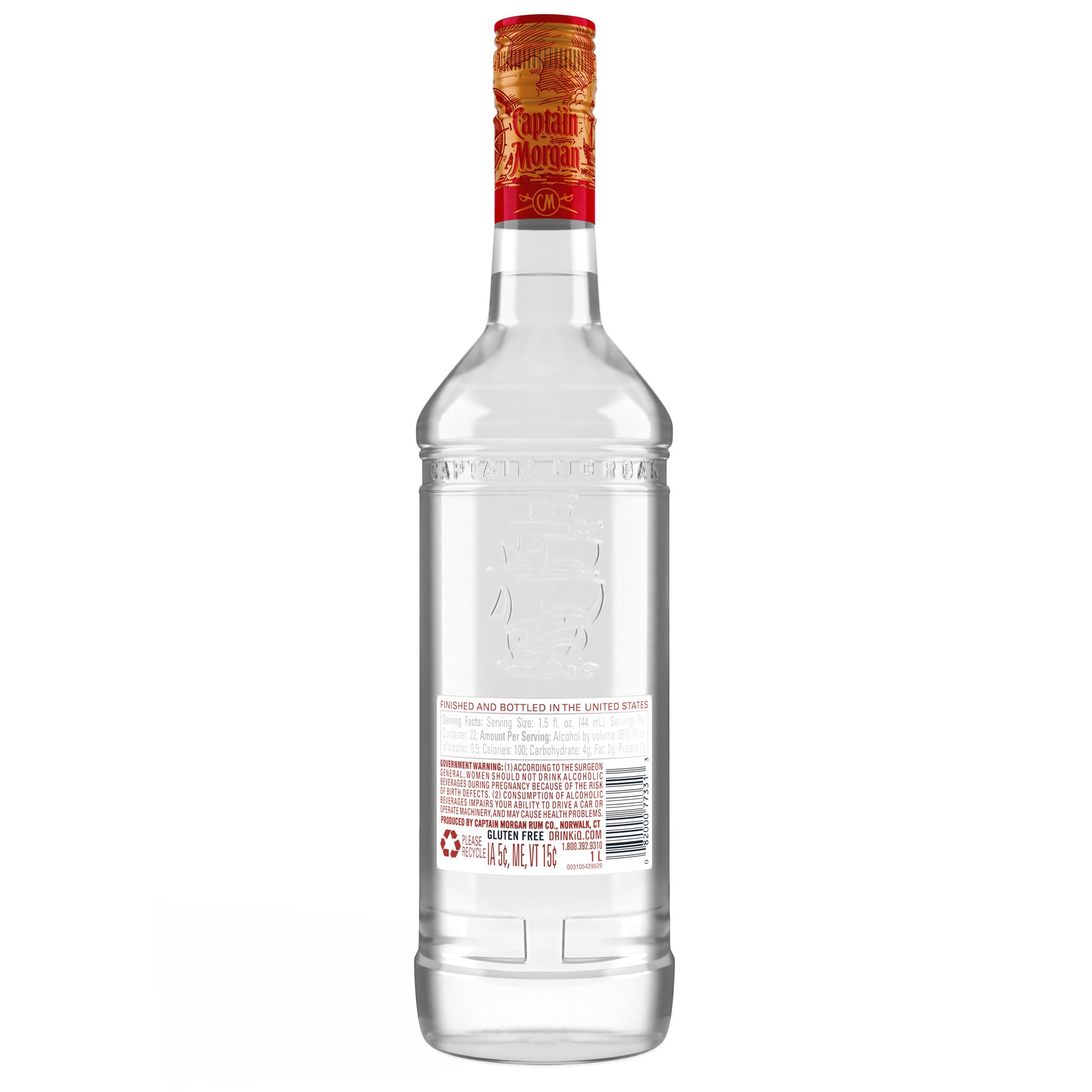 slide 4 of 4, Captain Morgan Rum Co Captain Morgan Grapefruit Rum, 70 Proof, 1 liter