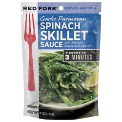 Red Fork Garlic Parmesan Spinach Skillet Sauce, 4 Ounce
